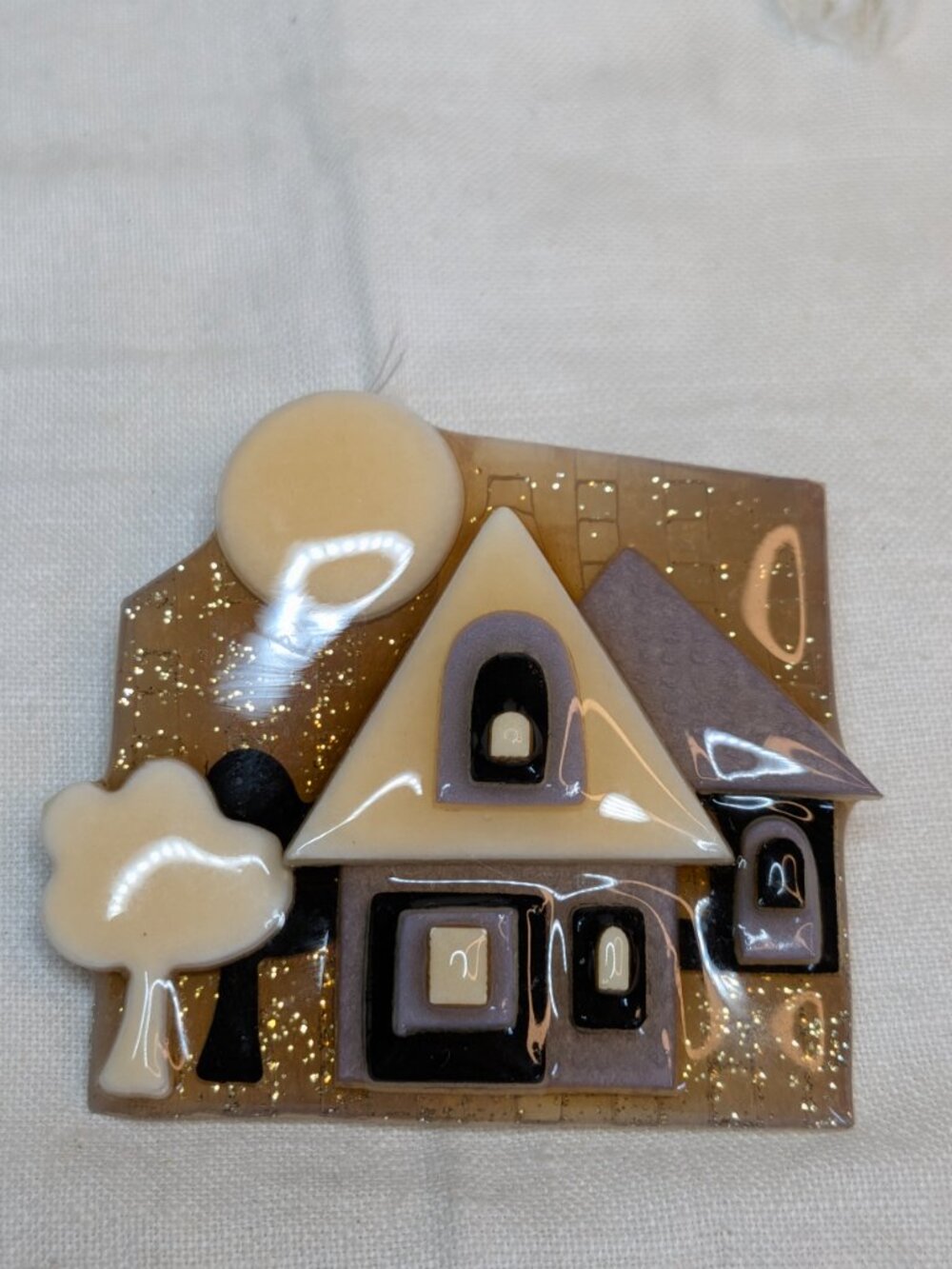 Vintage Lucinda House Pin Brooch